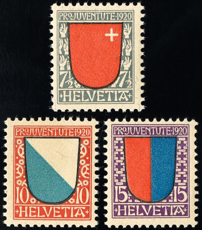 Switzerland Stamps # B15-17 MNH VF Scott Value $46.00