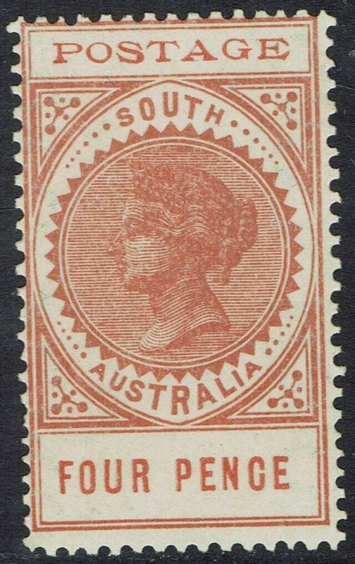 SOUTH AUSTRALIA 1902 QV THIN POSTAGE 4D