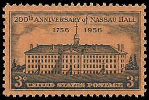 PCBstamps   US #1083 3c Nassau Hall, Princeton, MNH, (PCB-5)