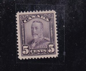 CANADA # 153 VF- MNH KGV 5cts LEAF ISSUES CAT VALUE $50 (ZAZL3)