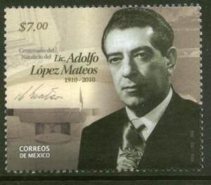 MEXICO 2679 Pres. Adolfo Lopez Mateos Birth Centennial. MNH
