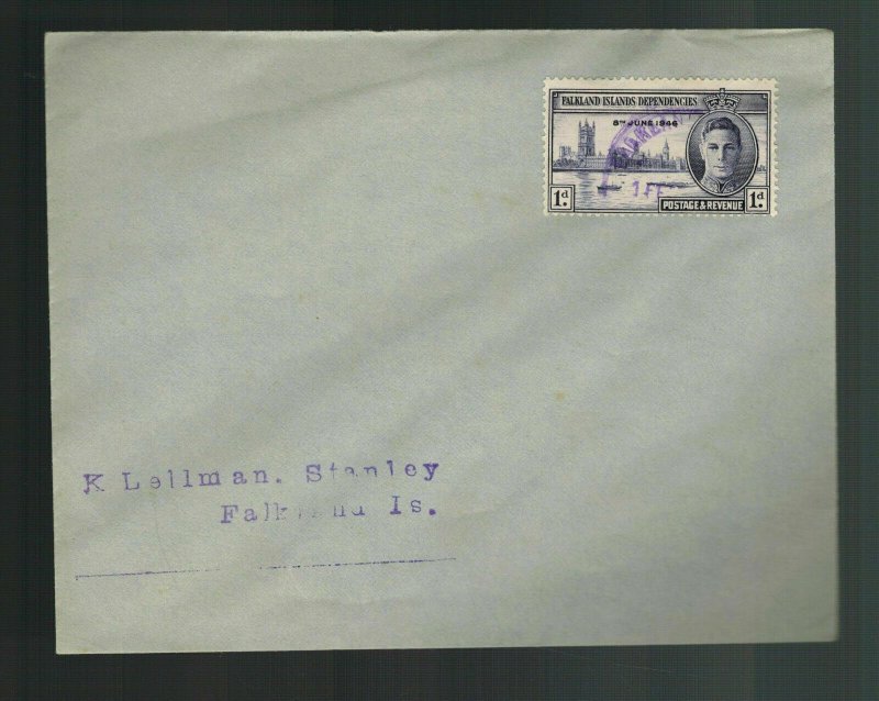 1946 Port Stanley Falkland Islands First day Cover  FDC Peace Issue