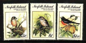 Norfolk Is.-Sc#497-9- id8-unused NH set-Birds-1990-please note that there is a