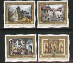 LIECHTENSTEIN Scott 650-653 MNH** 1978 Vaduz Castle set