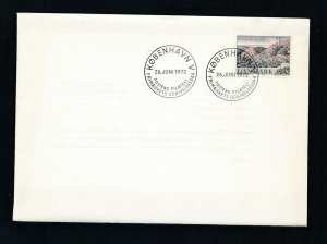 D460763 Denmark FDC Mountains Nature 1972