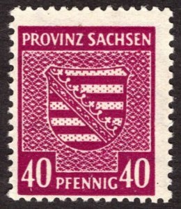 1945, Germany, East Saxony 40pf, MNH, Mi 84Y