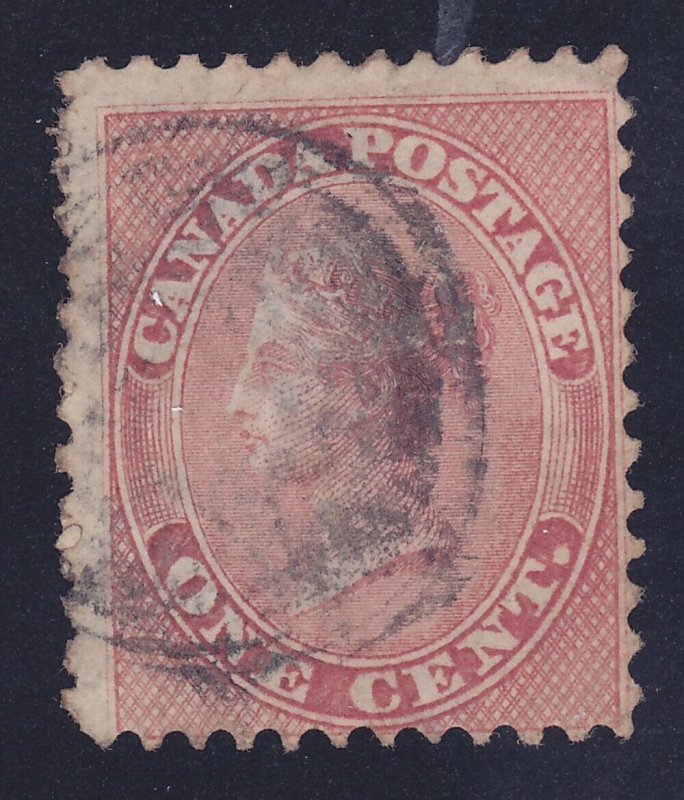Canada 14 Used 1859 1c Rose Queen Victoria Issue Scv $90.00