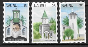 NAURU SG165/7 1977 CHRISTMAS  MNH