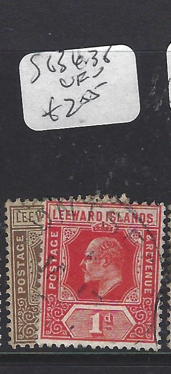 LEEWARD ISLANDS (P1610B)  KE 1/4D, 1D  SG 36, 38   VFU