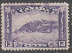 Canada Scott #201 Stamp - Purple Cancel - Used Single