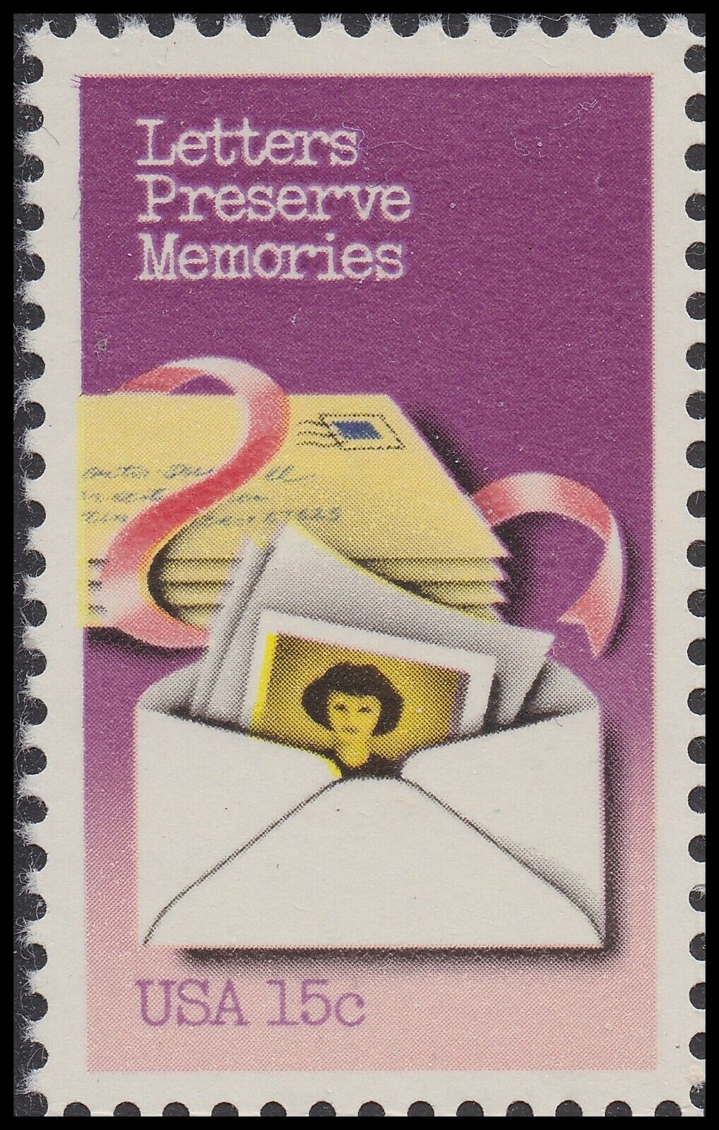 1805-06 - 1980 15c Letter Writing: Letter's Preserve Memories - Mystic Stamp  Company