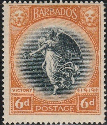 Barbados, #147 MH  From 1920, CV-$4.50  pencil mark on back