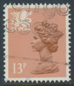 Wales  GB  Machin 13p SG W38a  Used Type II SC# WMMH21a  see details