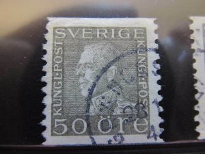 Sweden Sweden Sverige Sweden 1921 Unwmk 50o Perf 10 Fine Green Used A13P3F254-