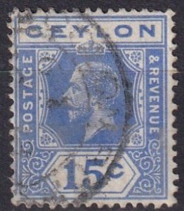 Ceylon #235  F-VF Used CV $22.50  (Z1349)