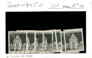 Germany, Postage Stamp, #945 Lot Used, 1966 Architecture (AC)