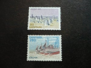 Stamps - Denmark - Scott# 666, 669 - Mint Never Hinged Part Set of 2 Stamps