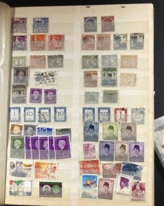 Worldwide Stamp Stock Book Lots of Very Nice US + Glass Scenes