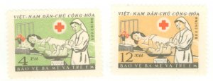 Vietnam/North (Democratic Republic) #158-159 Unused Single (Complete Set)