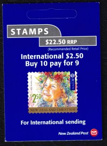 New Zealand 2014 Christmas $2.50 Complete Mint MNH Booklet SC 2553f