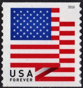 SC#5261 (50¢) U.S. Flag Coil Single: BCA (2018) SA