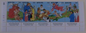 Palau 198-202a MNH Cat $2.75 Christmas Topical Full Set