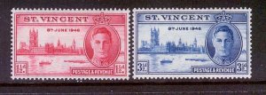 St Vincent (1946) #152-3 MH