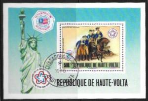 Haute-Volta Burkina Faso Souvenir Sheet US BiCentennial.