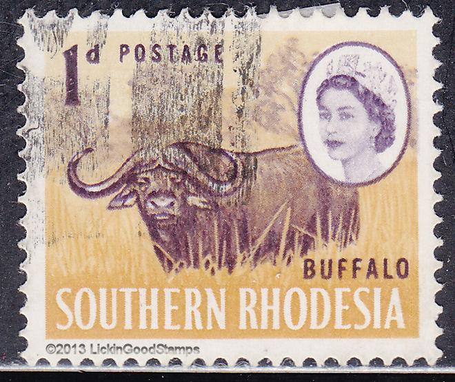 Southern Rhodesia 96 USED 1964 Cape Buffalo