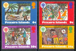 PITCAIRN ISLANDS 1979 CHRISTMAS / INTER YEAR OF THE CHILD Set Sc 188-191 MNH