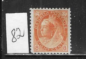 CANADA SCOTT #82 1898-1902 NUMERALS SET 8C (ORANGE) -MINT HINGED