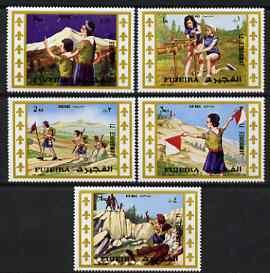 Fujeira 1971 Scout Jamboree set of 5 unmounted mint (Mi 7...