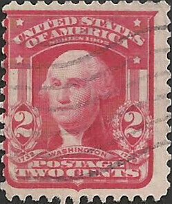 # 319 Used Shifted or Double Transfer Carmine George Washington Type I