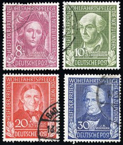 Germany Stamps # B310-13 Used VF Scott Value $145.00