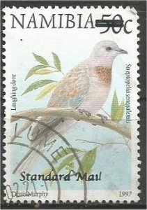 NAMIBIA, 2000, used Std (65c) on 50c,  Rosyfaced lovebird  Scott