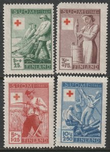 Finland 1946 Sc B74-7 set MH