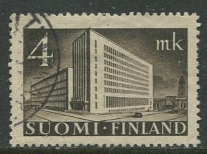 Finland - Scott 219 - Helsinki Post Office -1939- Used - Single 4m Stamp