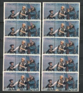 1629-31 The Spirit Of '76 10 Strips Of 3 (30 Stamps) Mint/nh Below Face