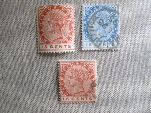 Mauritius, Scott# 80-82, used