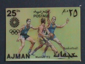 ​AJMAN- 1972-OLYMPIC GAMES MUNICH'72 MNH 3-D STAMP VERY FINE PLEASE WATCH