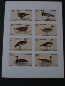 OMAN- FAMOUS.LOVELY BIRDS MNH IMPERF SHEET VF-EST.VALUE $14 LOWEREST PRICE