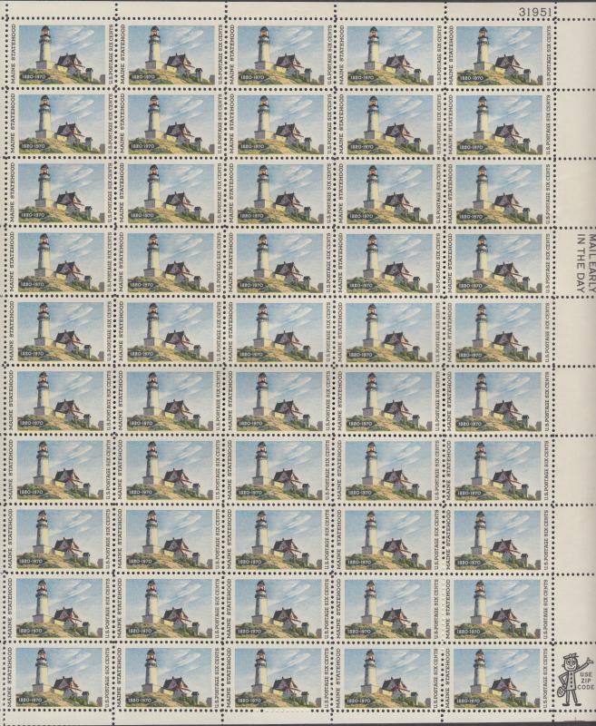 US #1391   Maine Statehood   Full sheet of 50  MNH