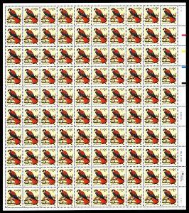 US.#2477 .01¢ AMERICAN KESTREL + ¢ Sheet of 100 - OGNH - XF  CV$10.75 (ESP#H204)