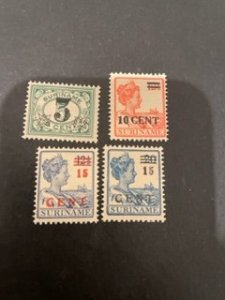 Surinam sc 116-119 MH comp set