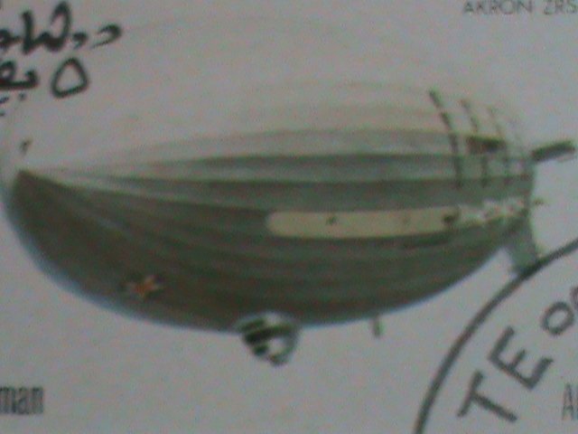 OMAN STAMP -1977 WORLD FAMOUS AIR SHIPS-ZEPPELIN -CTO FULL-SHEET VERY FINE