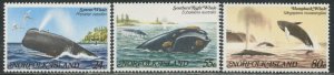 NORFOLK ISLAND Sc#290-292 1982 Whales Complete Set OG Mint NH