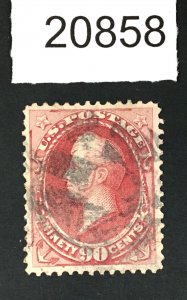 MOMEN: US STAMPS # 166 USED $325 LOT # 20858