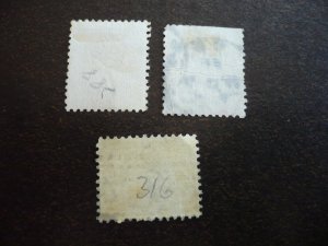 Stamps - New South Wales - Scott# 98,103,104 - Used Part Set of 3 Stamps