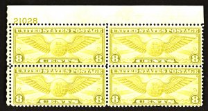 U.S. #C17 MINT PL# Block OG LH 