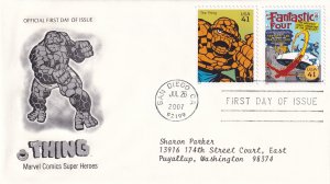 2007,Marvel Comics-Thing, PCS, FDC (E14897)